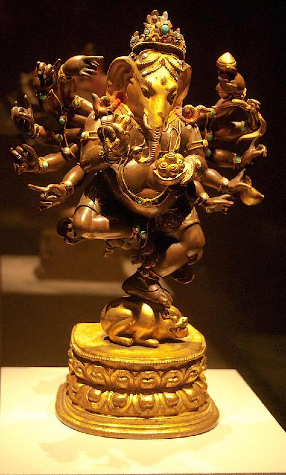 Buddha Weekly Maharakta Ganapati statue gold antique Buddhism