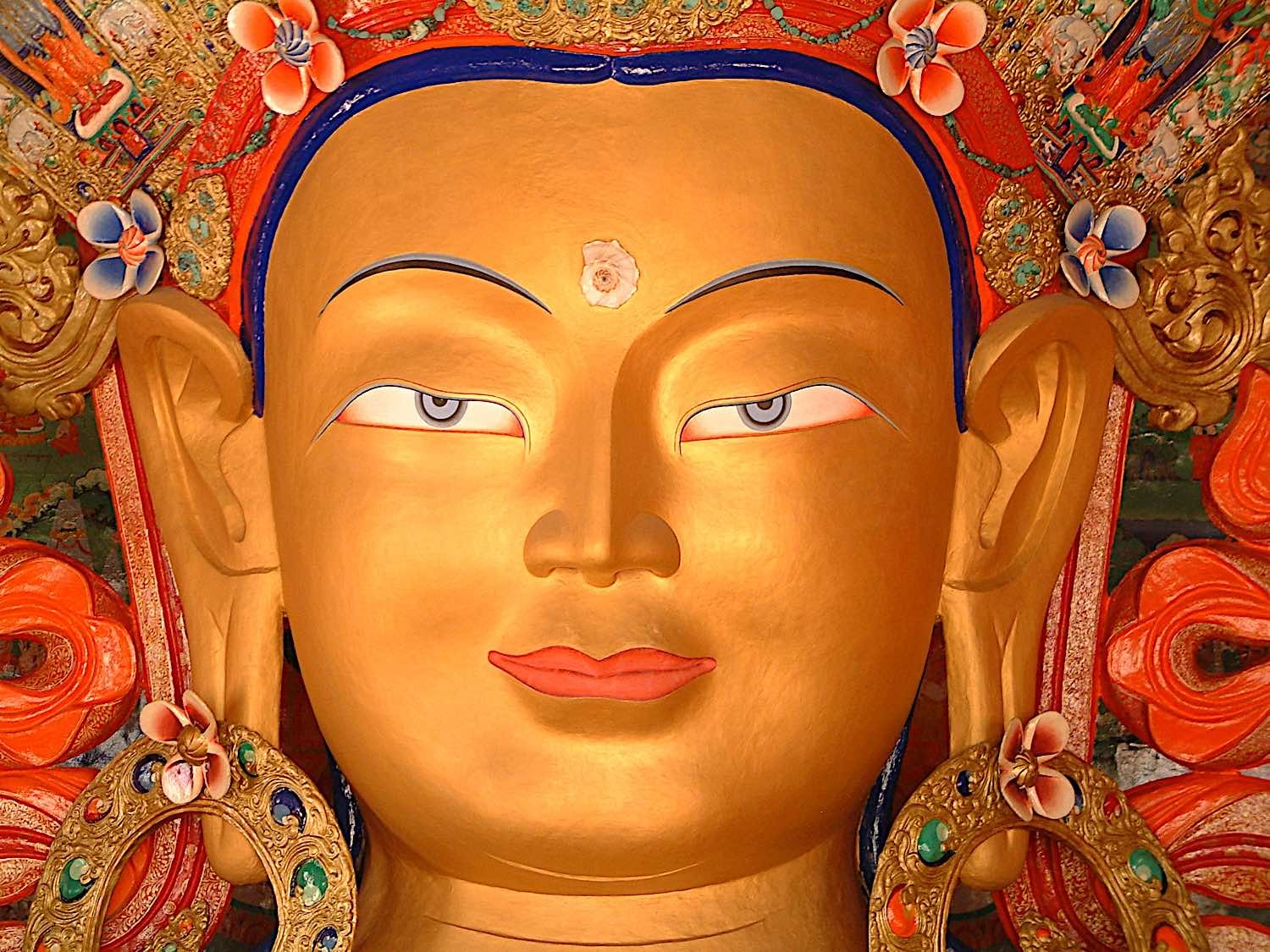 Buddha Weekly Maitreya Buddha Buddha of the Future Tiksey Gompa Ladakh dreamstime l 498644 Buddhism