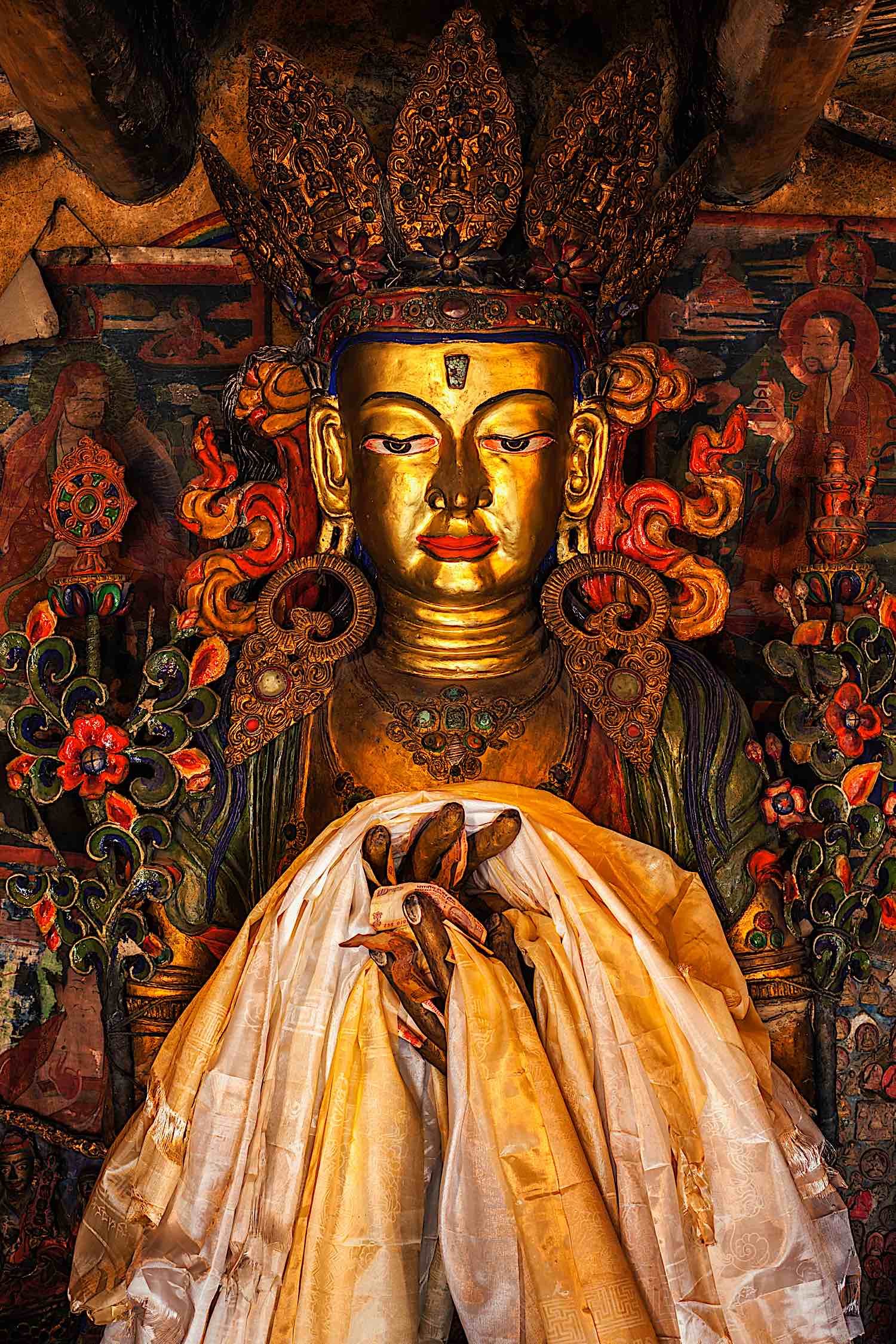 Buddha Weekly Maitreya Buddha in Thicksey Gompa Ladakh India dreamstime l 68806433 Buddhism