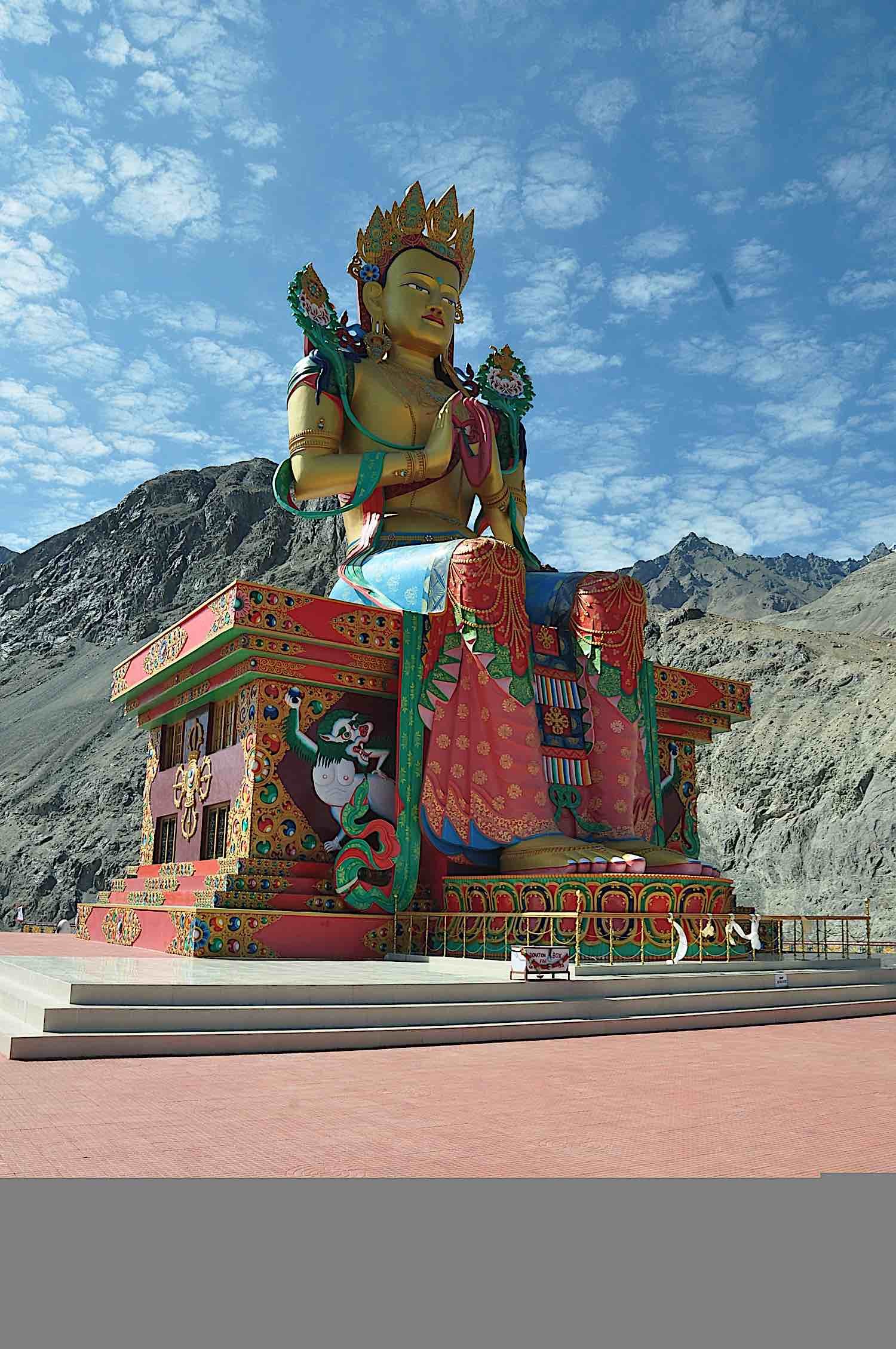 Buddha Weekly Maitreya Buddha statue in Ladakh India dreamstime l 20977083 Buddhism