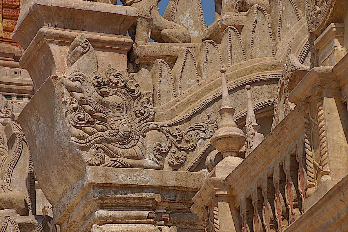 Buddha Weekly Makara detail at Ananda Phaya Temple Bagan Myanmar Burma dreamstime xxl 57640308 Buddhism