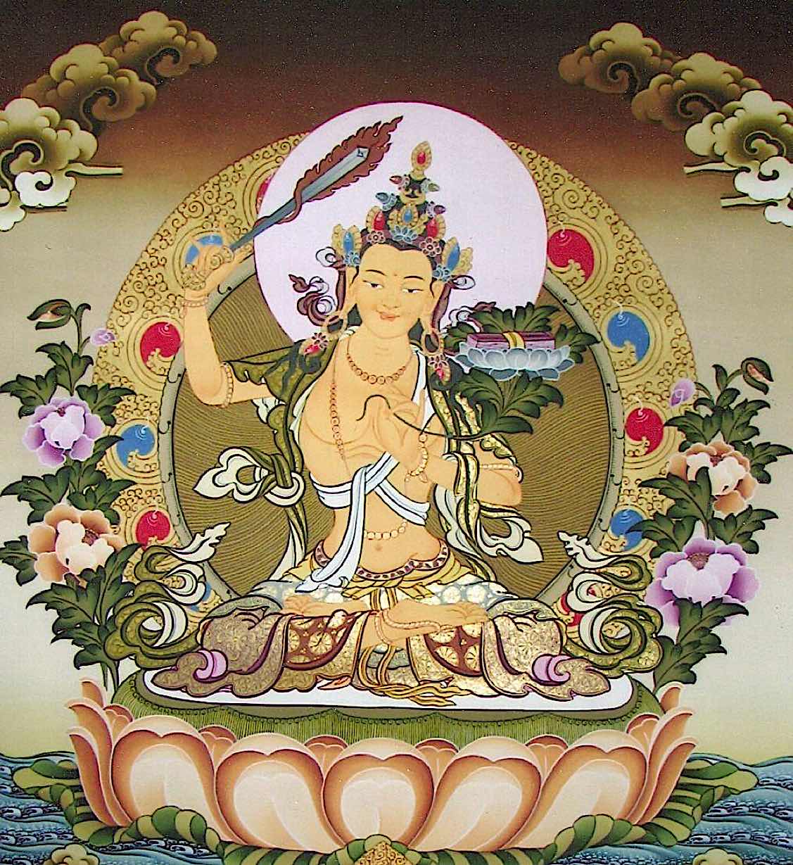 Buddha Weekly Manjushri golden Buddhism