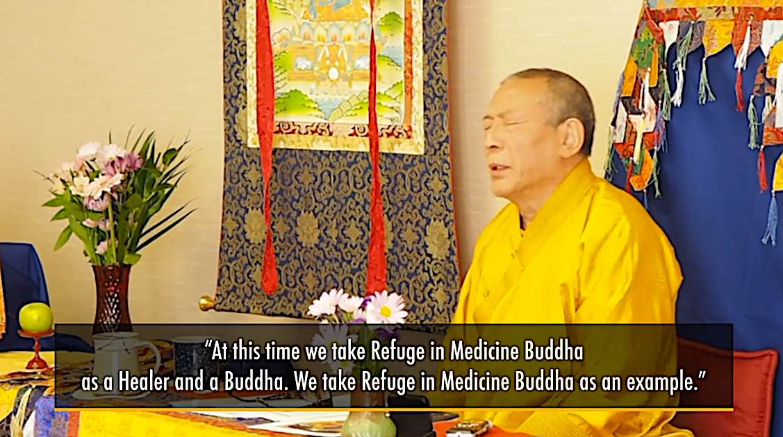 Buddha Weekly Medicine Buddah take Refugei Buddhism