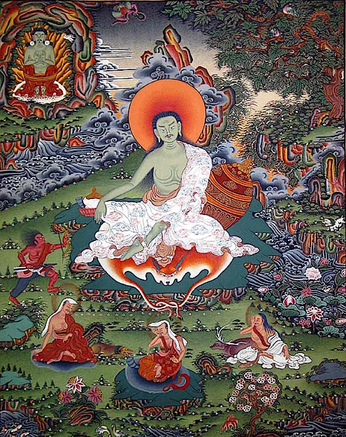 Buddha Weekly Milarepa tangkha Buddhism