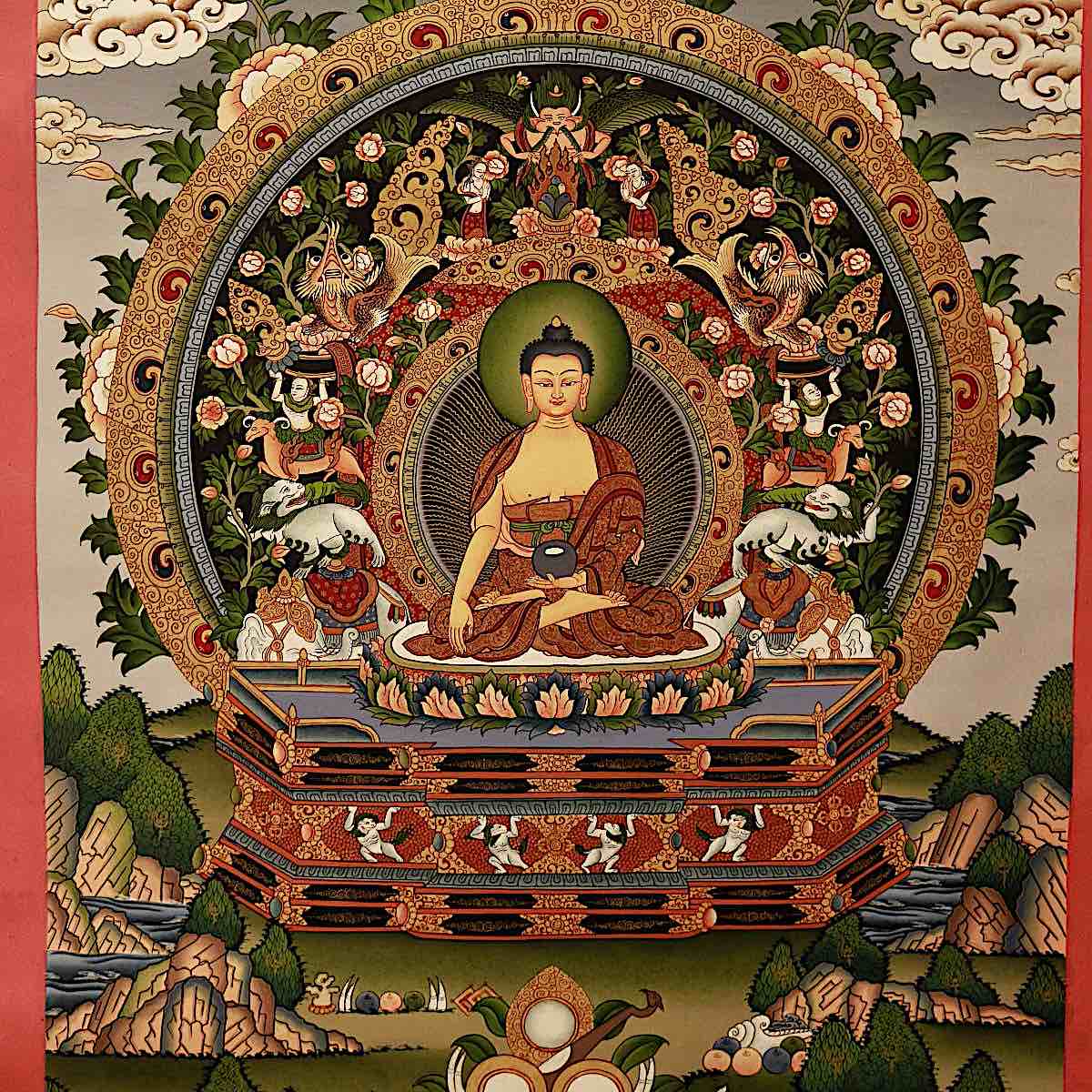 Buddha Weekly Nepali Thangka 1200x1200 Buddhism