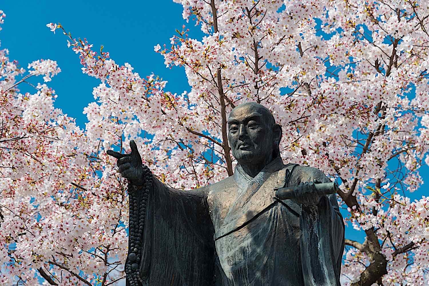 Buddha Weekly Nichiren Statue at Myoren ji Temple in Kamigyo dreamstime l 189761973 Buddhism