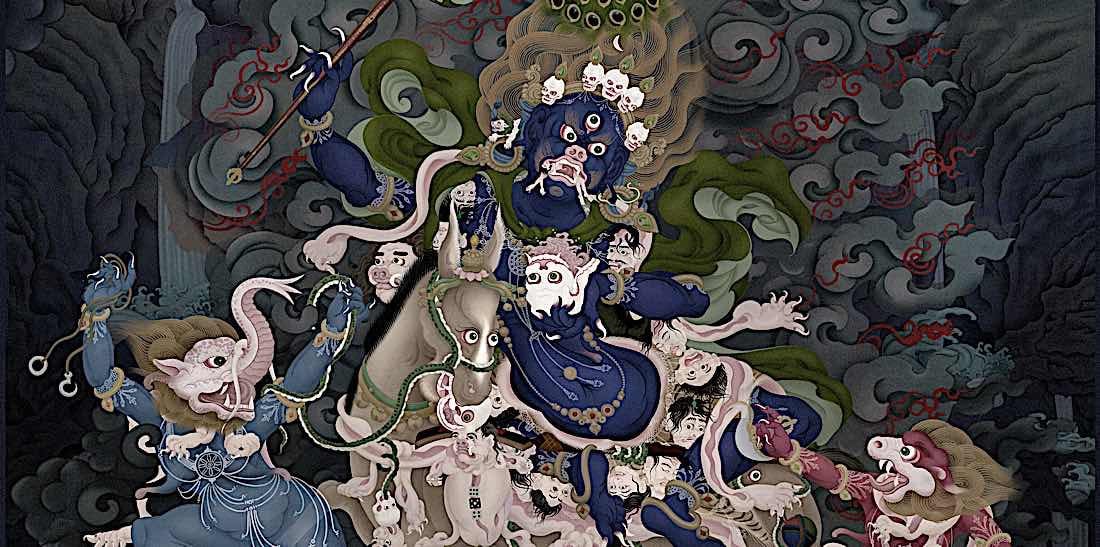 Palden Lhamo, the Terrifying Female Protector aspect of Tara: “Sole Mother, Lady Victorious Over the Three Worlds”