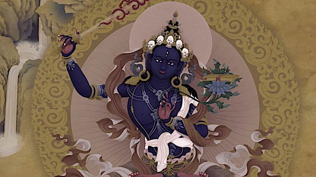 Buddha Weekly Peaceful Black Manjushri Buddhism