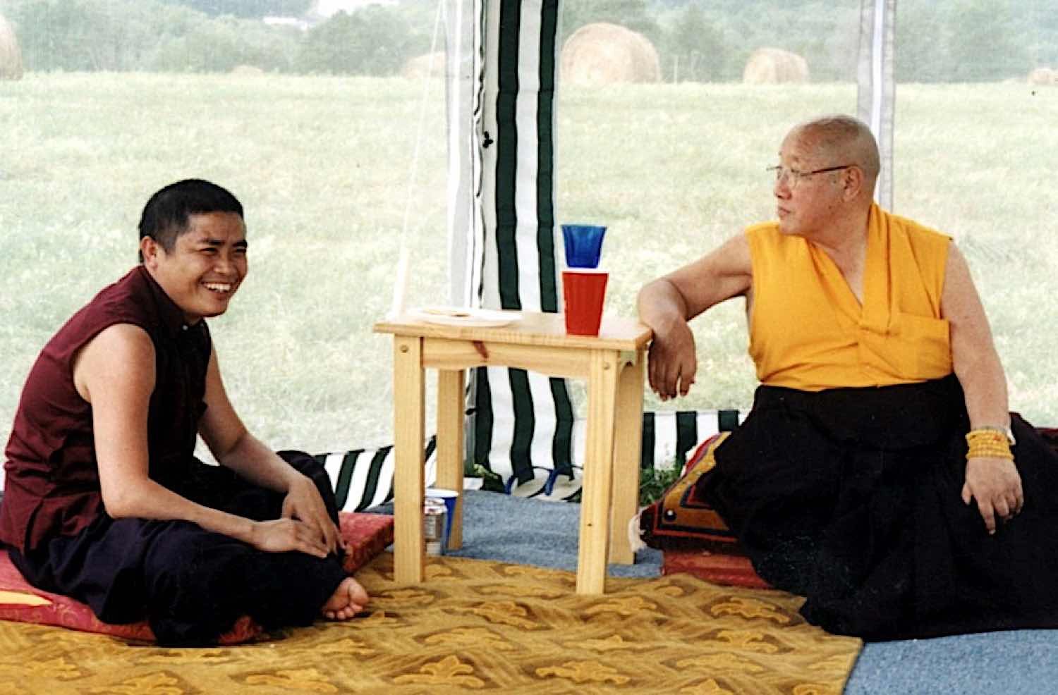 Buddha Weekly Pema Rinpoche with root guru HH Penor Rinpoche Buddhism