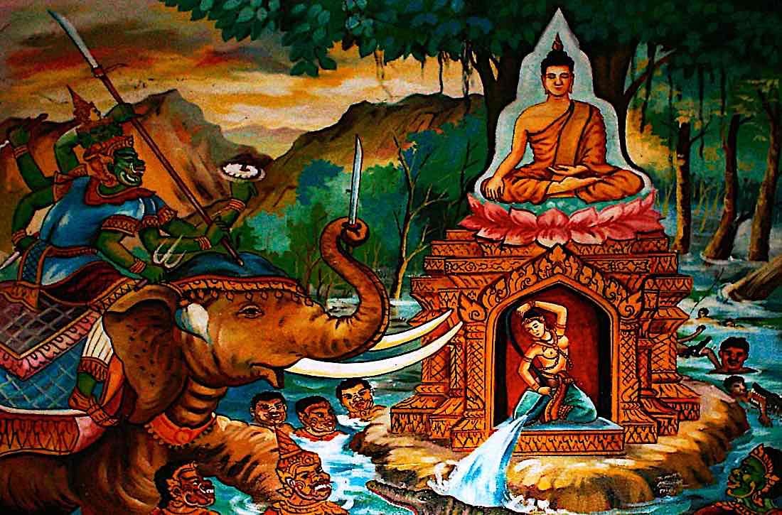 Buddha Weekly Phra Mae Thorani and Mara Buddhism