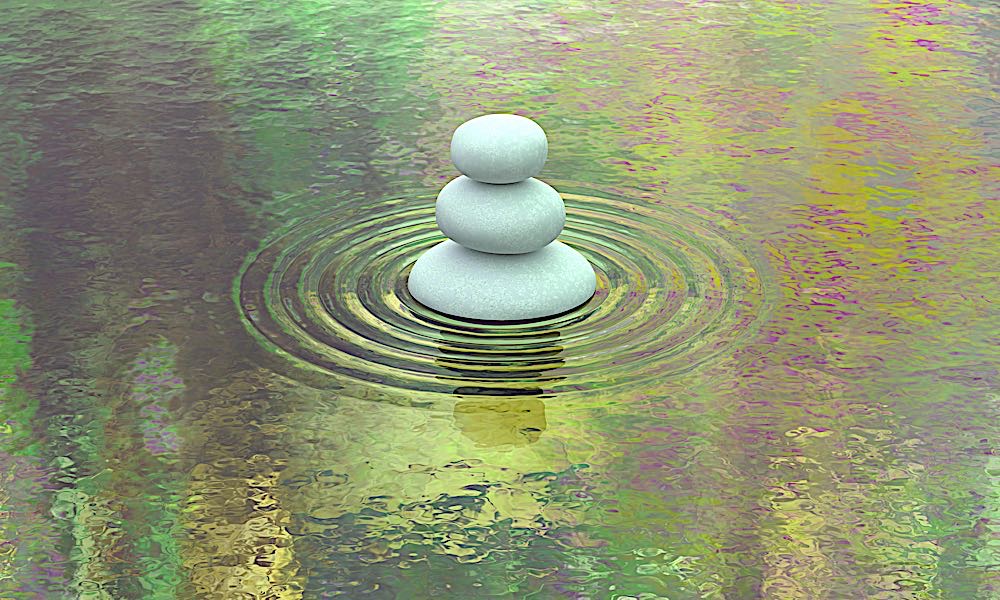 Buddha Weekly Quiet mind metaphor the ripples on the pond dreamstime xl 60381405 Buddhism