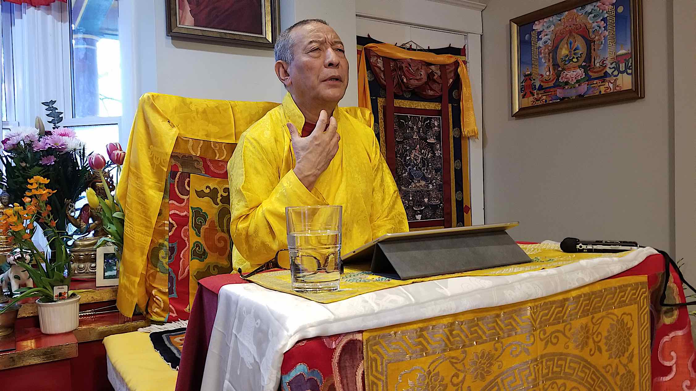 Buddha Weekly Sadhanas on an Ipad with Venerable Zasep Rinpoche Buddhism