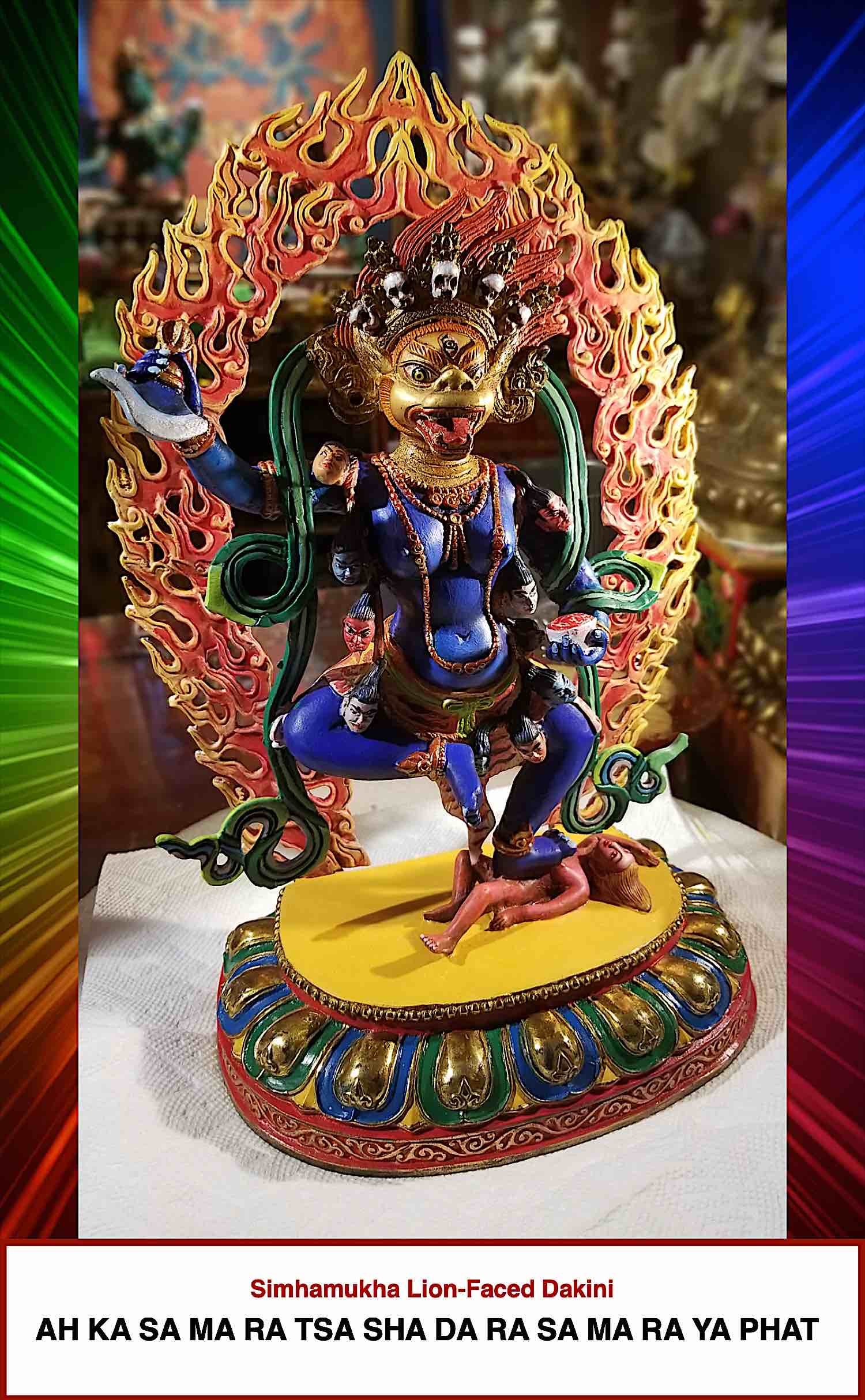 Buddha Weekly Simhamukha statue thangka painted by Buddha Weeklys creative director Kam Wai Yu Buddhism