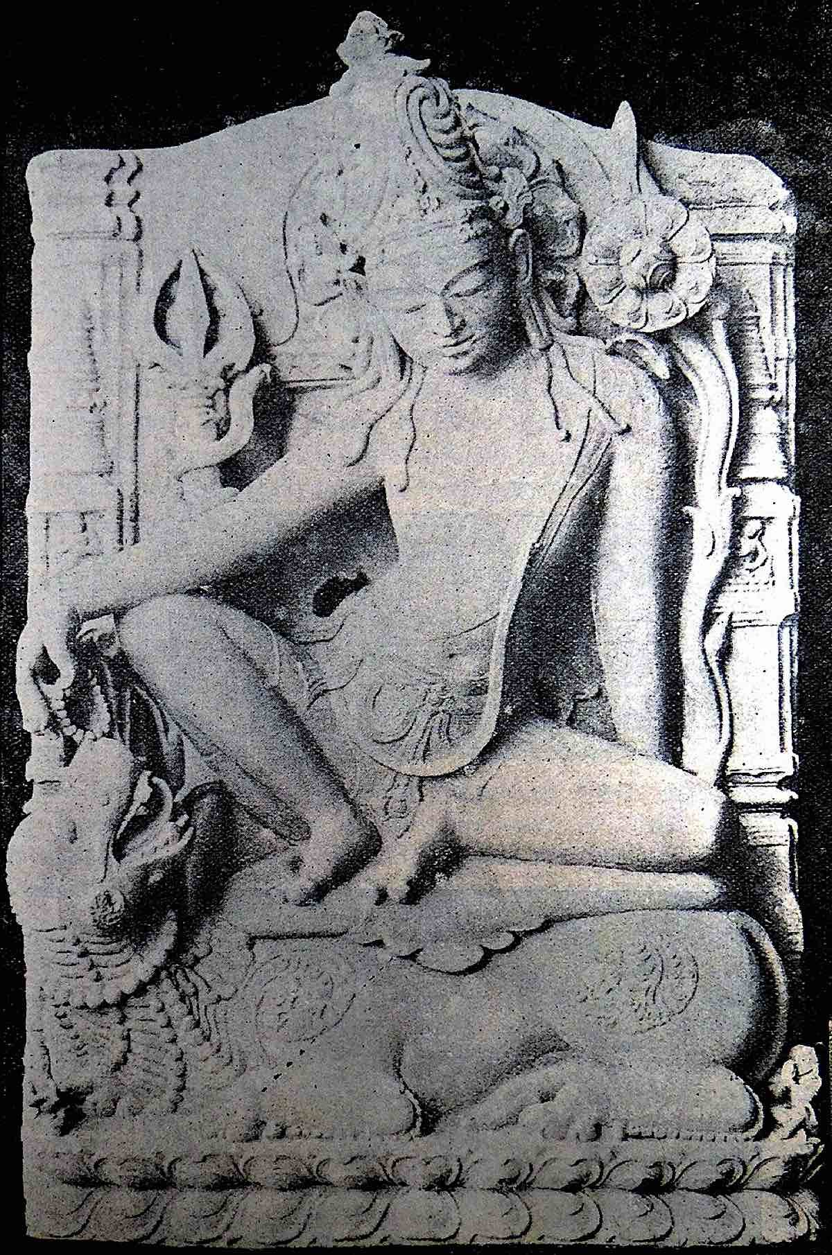 Simhanada Lokesvara is one of the 108 forms of Avalokiteshvara.