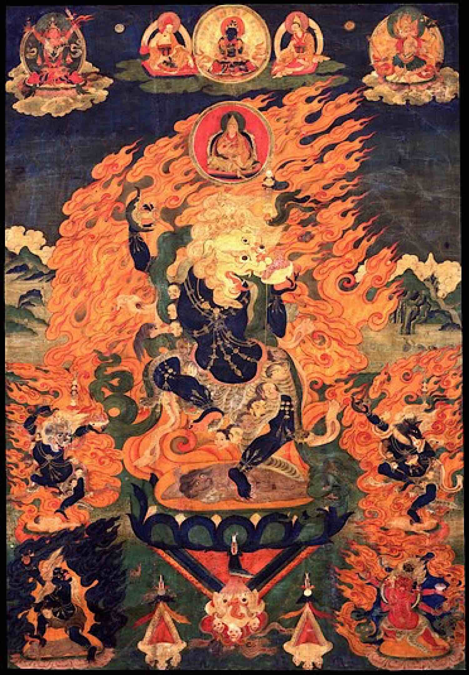 Buddha Weekly Simhaymukha LIon Faced Dakini Himalayan Art Resource Bari Lineage 6 Buddhism