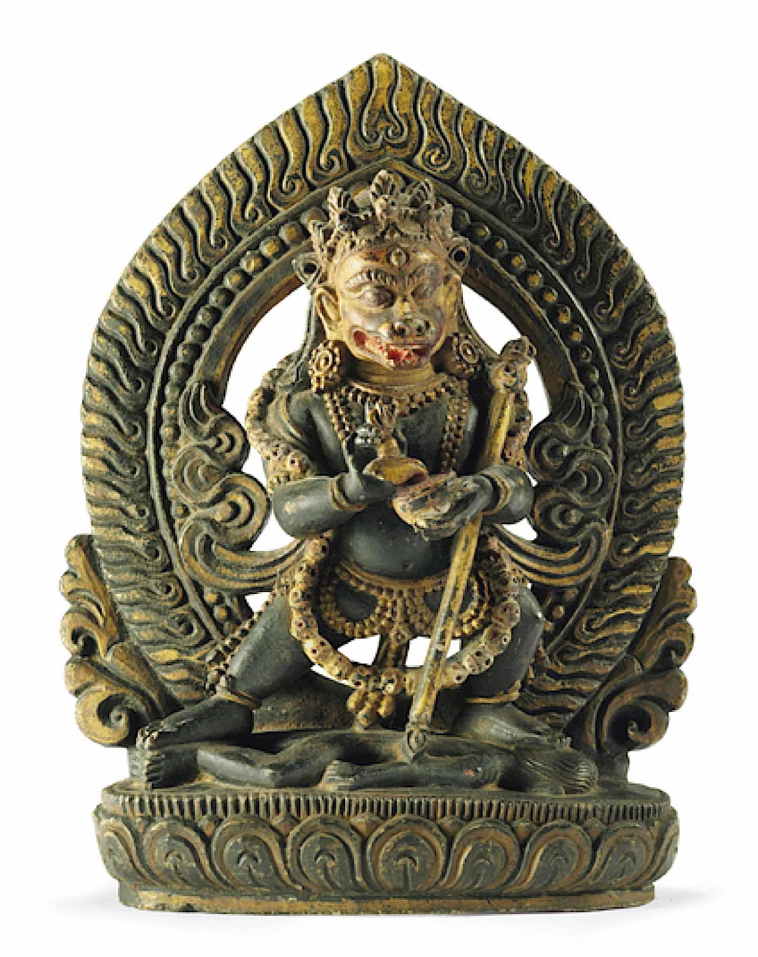 Buddha Weekly Statue Simhaymukha LIon Faced Dakini Himalayan Art Resource 12 Buddhism