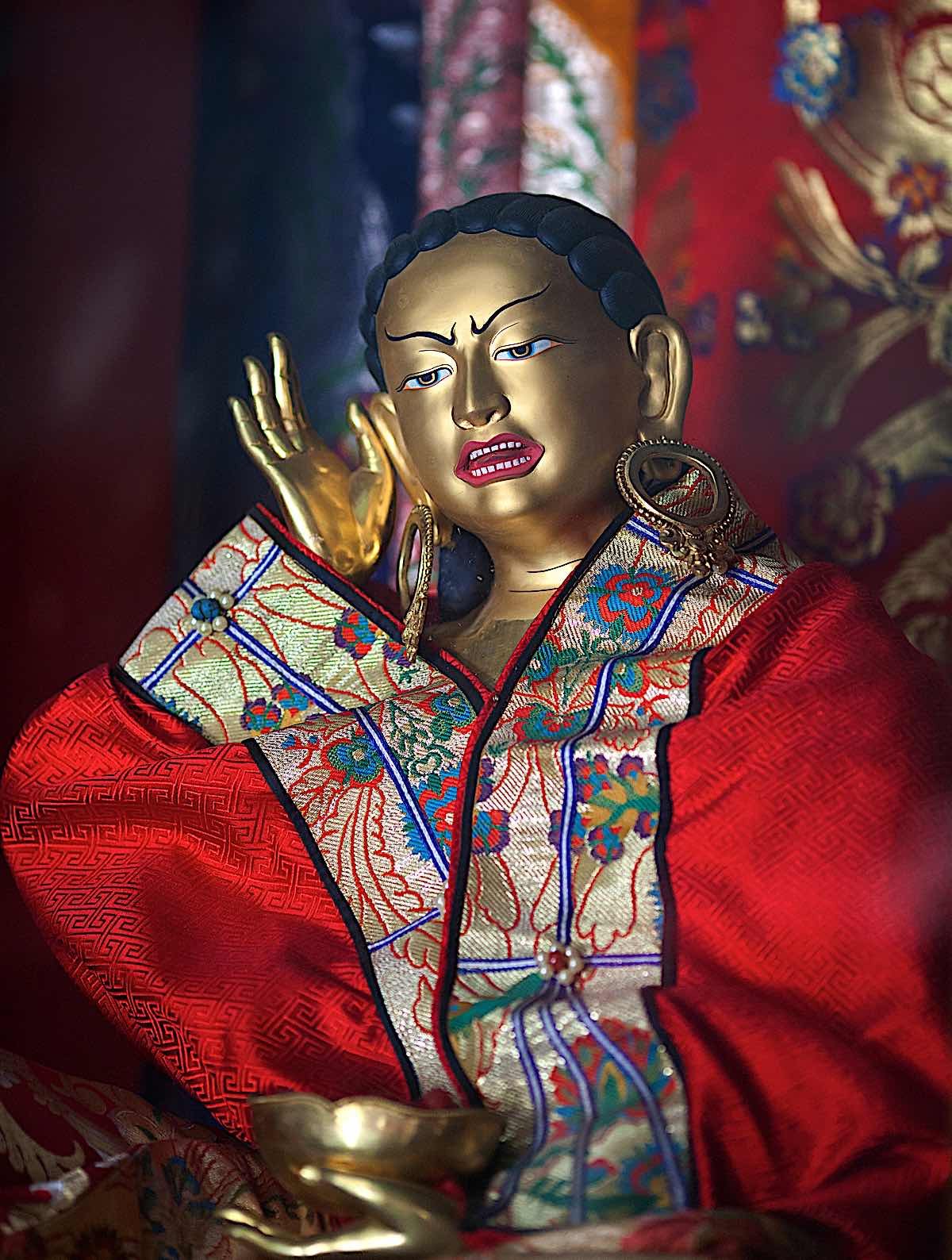 Buddha Weekly Statue of Milarepa at the monastery in Kathmandu Nepal dreamstime l 117087675 Buddhism