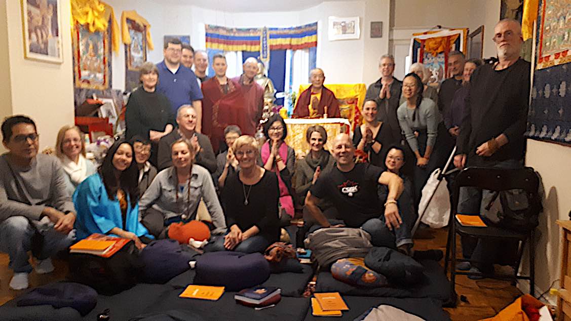 Buddha Weekly Students at Gaden Choling with H.E. Zasep Rinpoche who helped Stanzin a young nun needing surgery Buddhism