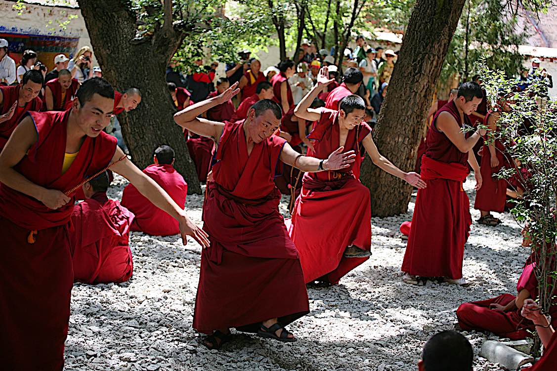 Buddha Weekly Tibetan Vajrayana debate training at Sera Monastery Buddhism