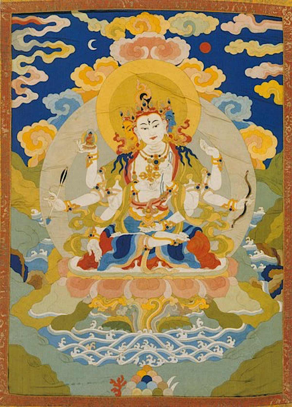 Buddha Weekly Ushnisha Vijaya painting Himalayan Art org Buddhism