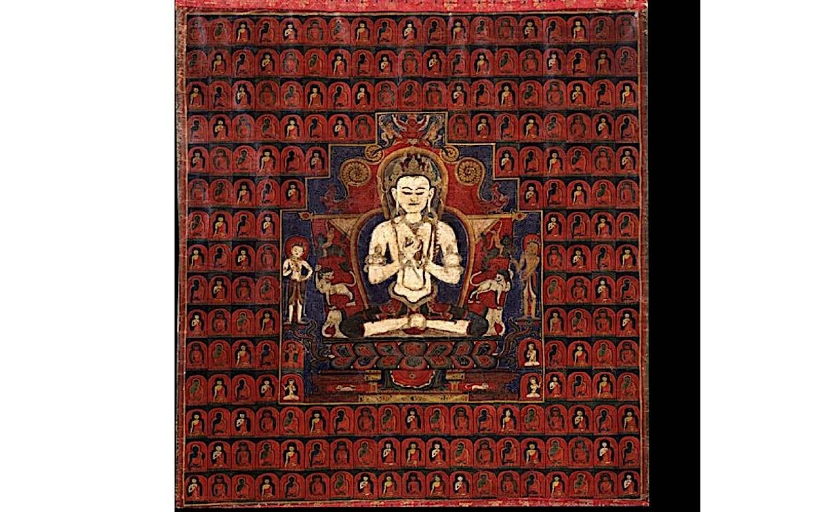 Buddha Weekly Vairocana and the 1000 Buddhas Hamalayan Art canvas Buddhism