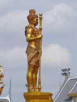 Buddha Weekly Vaisravana north king of Yakshas Xiengyod Guardian of Phra Meru Mas of Bhumibol Adulyadej Vessavana right side Buddhism