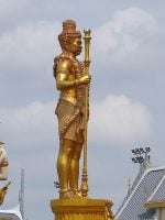 Buddha Weekly Vaisravana of the north king of yaksas Guardian of Phra Meru Mas of Bhumibol Adulyadej Vessavana right side Buddhism