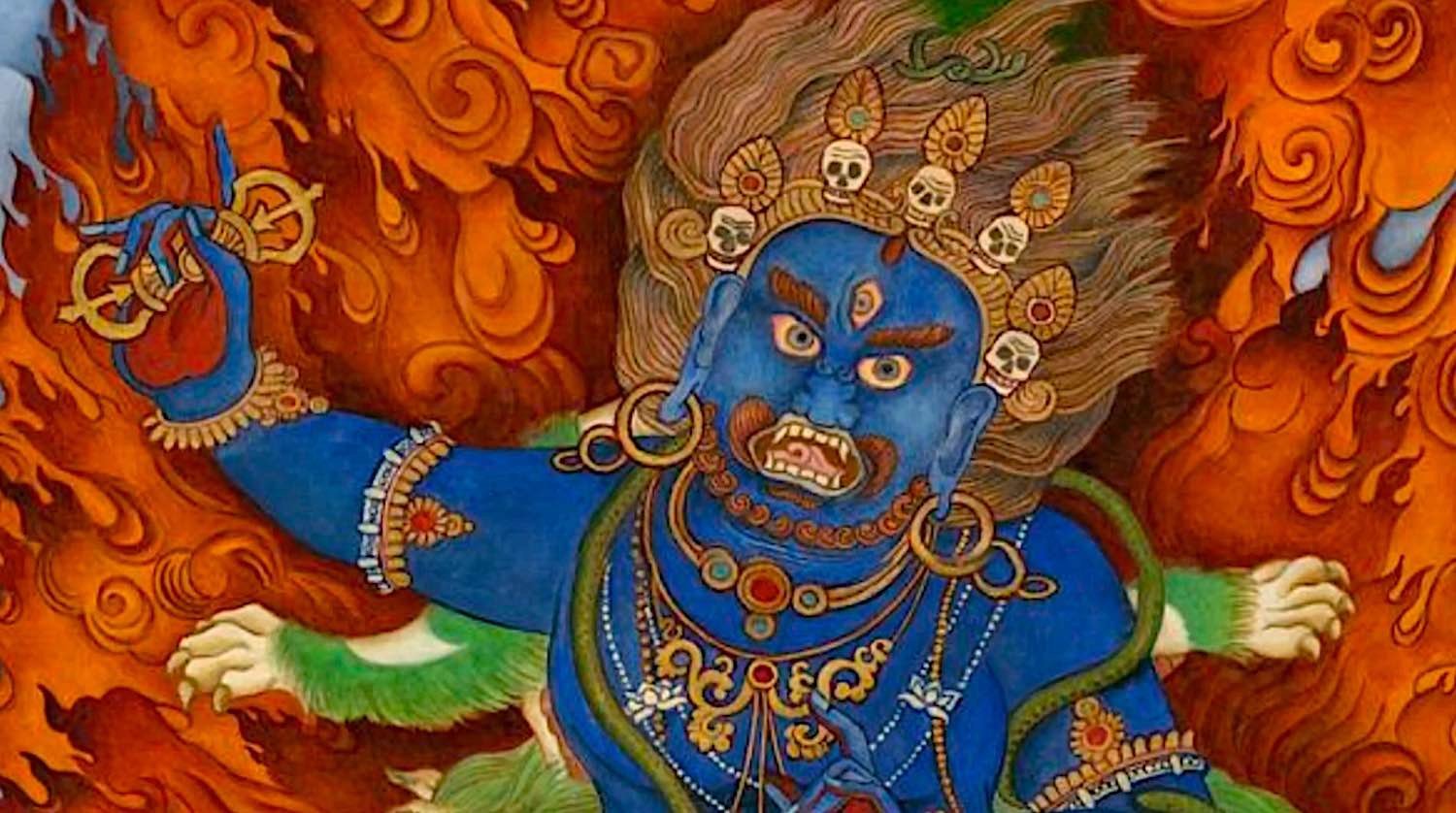 Buddha Weekly Vajrapani art close up of Vajra by Laura Santi Buddhism