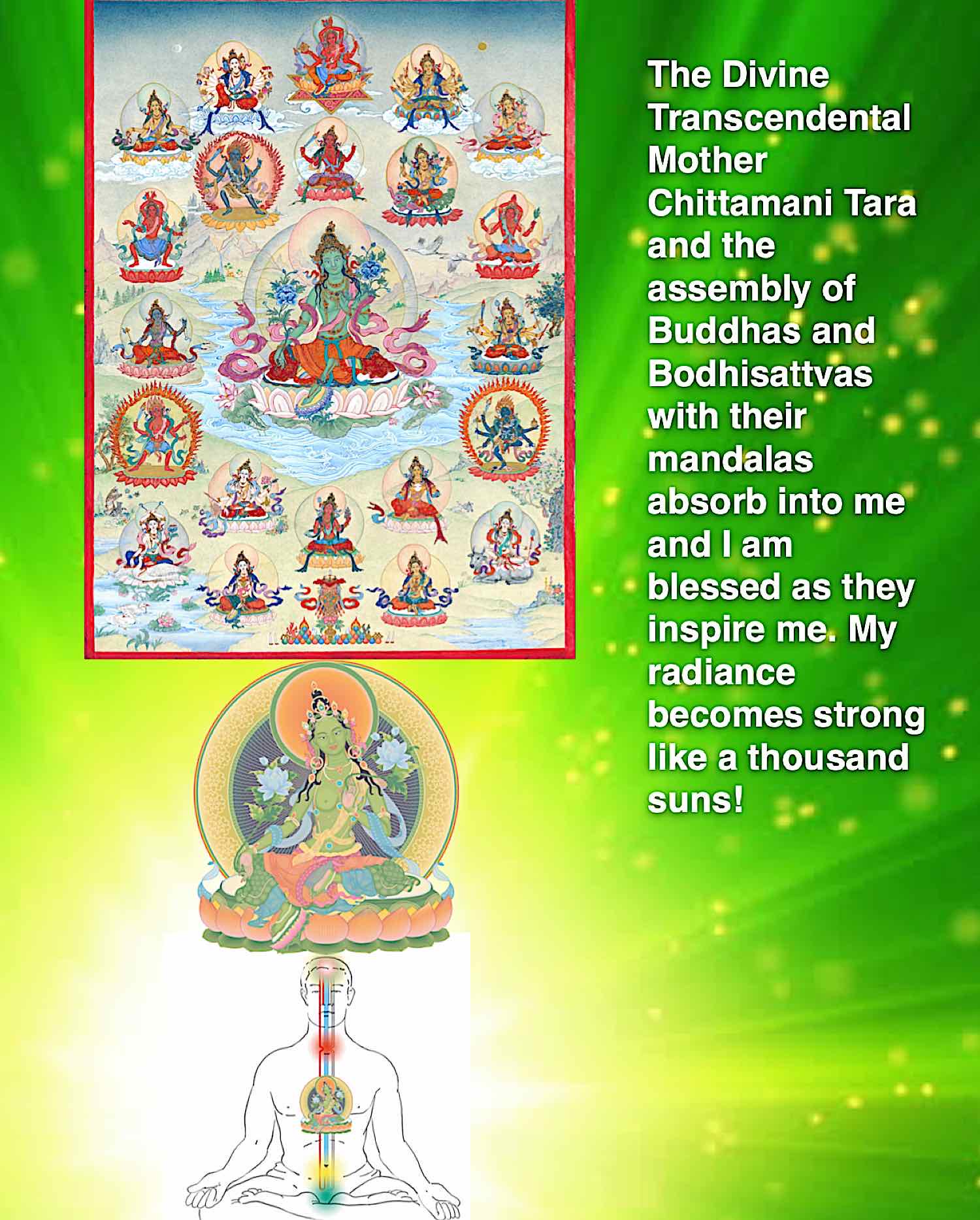 Buddha Weekly Visualization of Tara in text for Ipad Buddhism