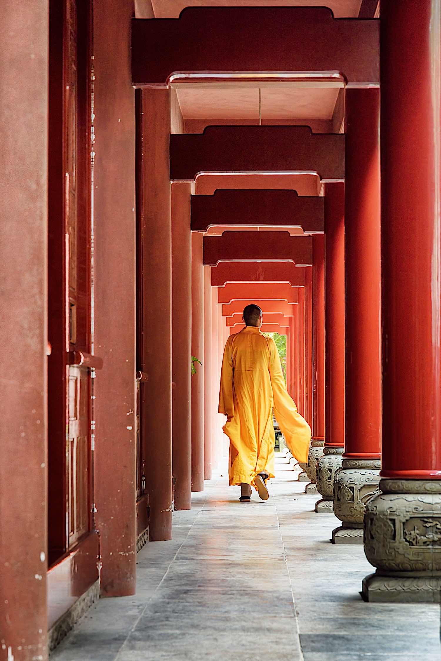 Buddha Weekly Walking Meditation at Monastery Buddhism