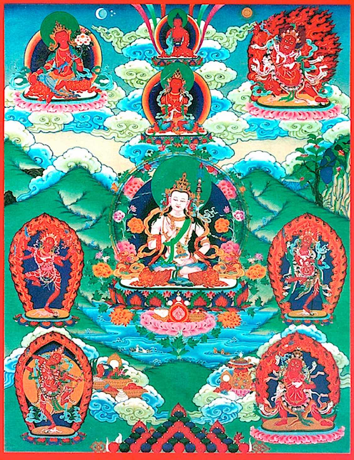 Buddha Weekly Wangdu Thangka Amitabha Hayagriva Vajrayogini Buddhism