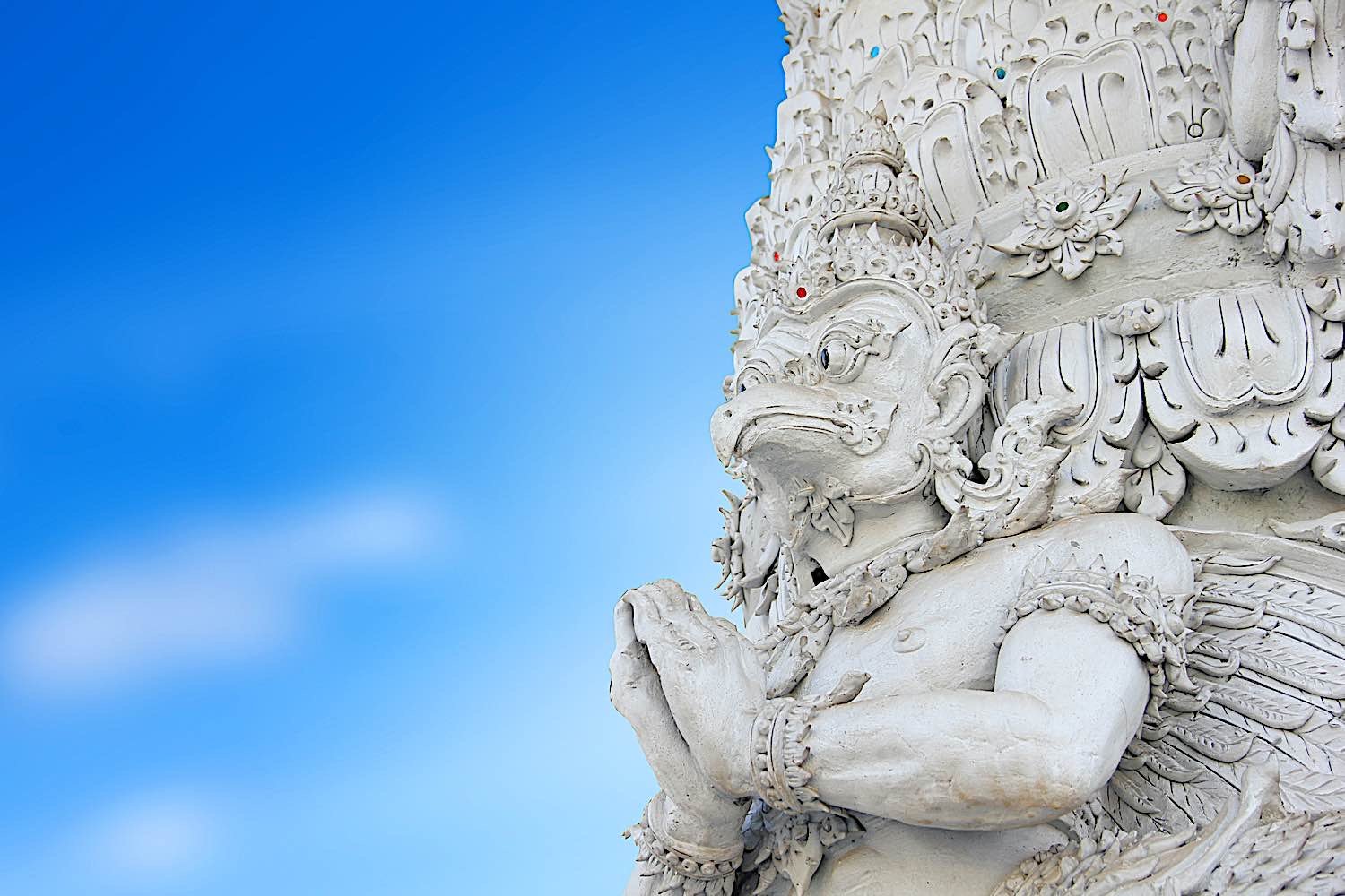 Buddha Weekly White Garuda Statue in Thailand dreamstime m 34694354 Buddhism