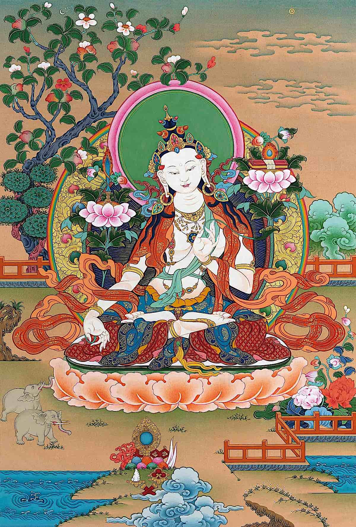 Buddha Weekly White Manjushri Buddhism 1