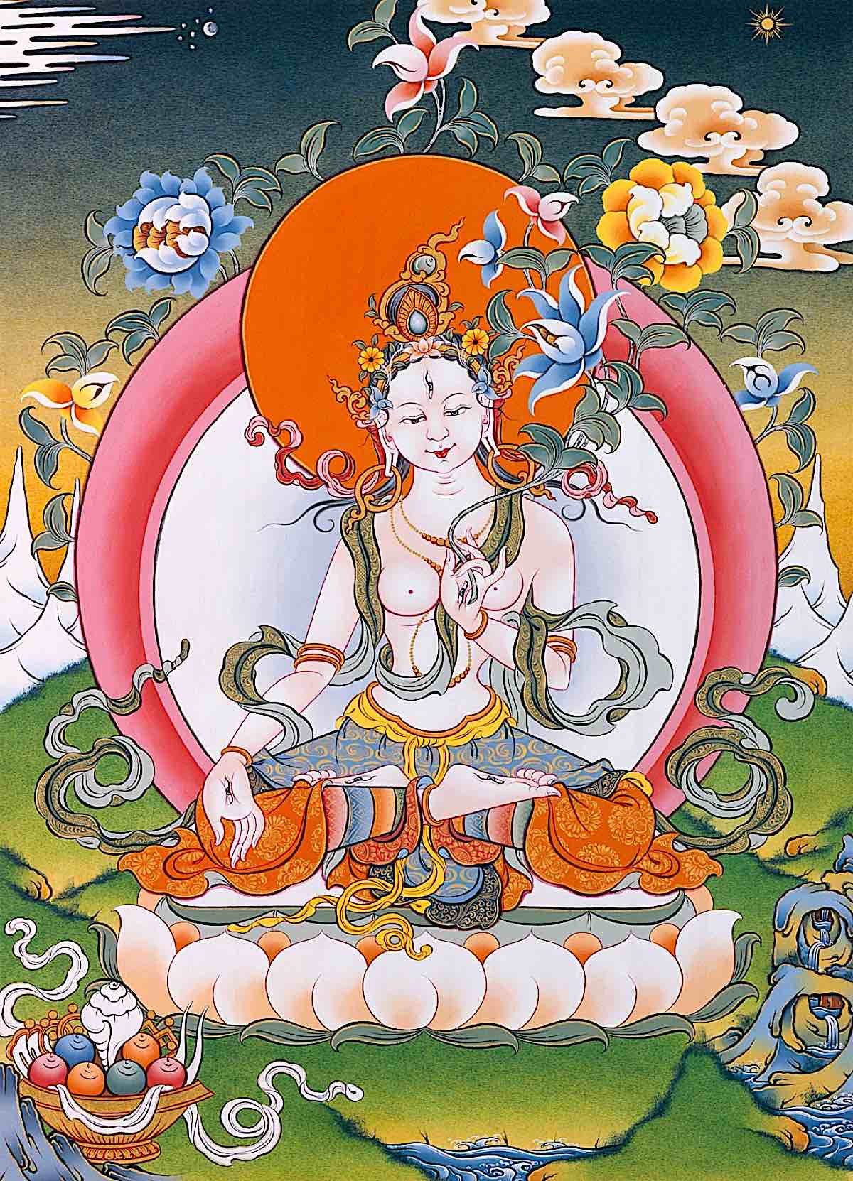 Buddha Weekly White Tara Gaden for the West beautiful Buddhism