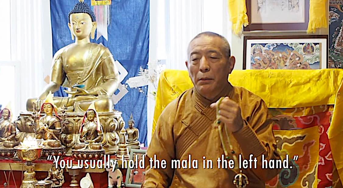 Buddha Weekly You usually hold your mala in the left hand for Tara Tara meditation Zasep Rinpoche Buddhism