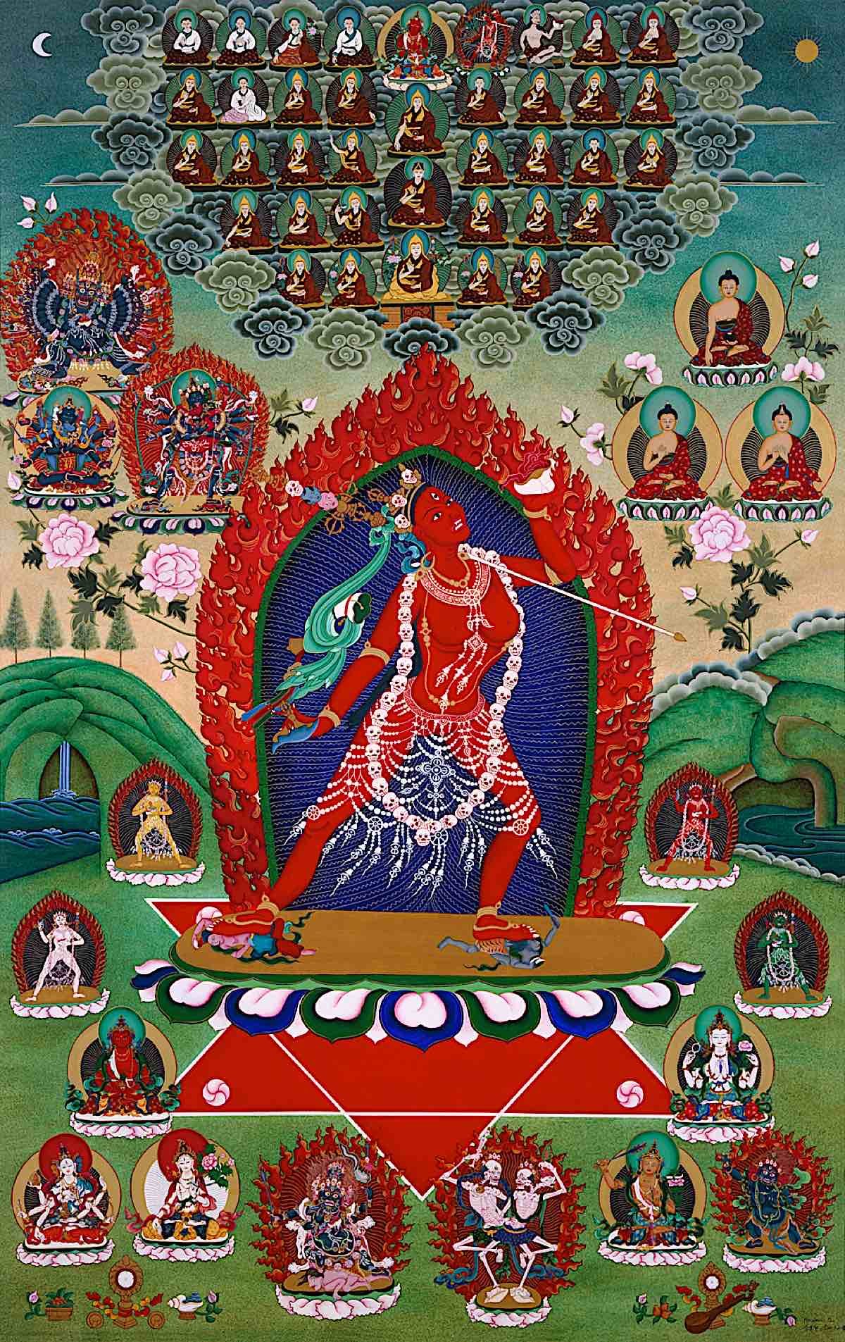 Buddha Weekly beautiful vajrayogini mandala and lineage Buddhism 1