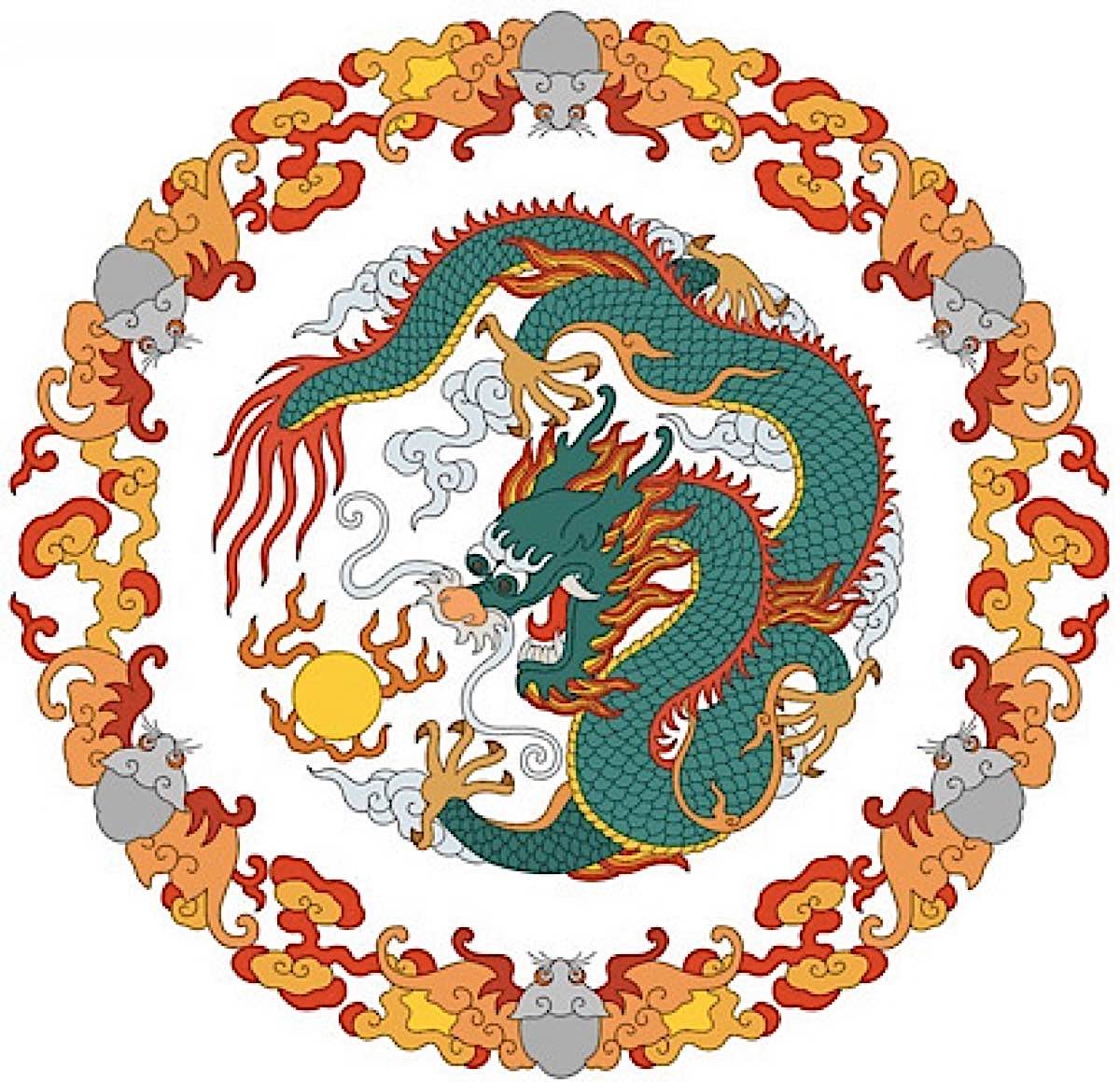 Buddha Weekly vector chinese dragon Buddhism