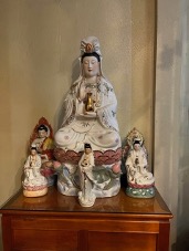 San Francisco’s Tu Quang Temple: Vietnamese Buddhism and Regeneration in the Heart of the City 5 Buddhist figurines gifts to Tu Quan Vietnamese Buddhist Association 2023 photo Anna Hennessey