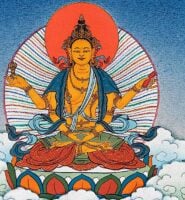 Four armed form of Vajratiksna Manjusri with VajraBuddha Weekly
