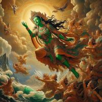 Green Tara heroine super hero