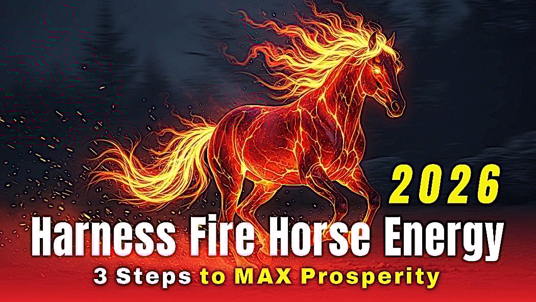 Harness the FIRE HORSE 2026: 3 Buddhist Steps for Explosive Prosperity: Auspiciousness Practices 1 Harness Fire Horse Energy 2026Buddha Weekly