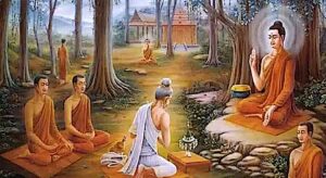 Jivaka making offerings to BuddhaBuddha Weekly