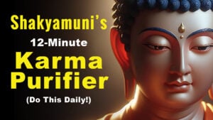 Thumbnail Shakyamuni Buddha's 12-Minute Karma Purifying practice. Do this daily.