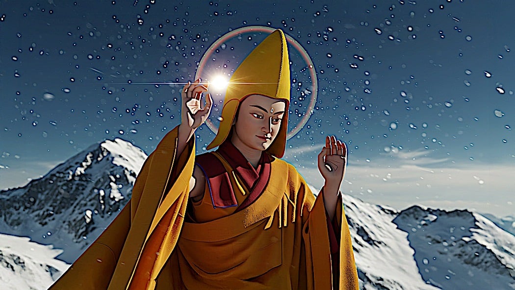 Lama Tsongkhapa’s Enlightened Wisdom, Compassion and Activity: Śrīmat Tsongkhapa Stutiḥ श्रीमत् त्सोङ्खप स्तुतिः – Sanskrit Migtsema Sung by @3GemsBand
