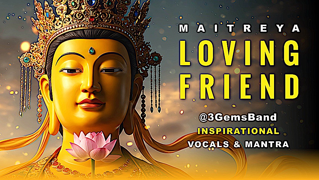 Maitreya Loving Friend Music Video with Mantras @3GemsBand Song based on Lama Tsongkhapa Prayer 1 Loving Friend NEWBuddha Weekly