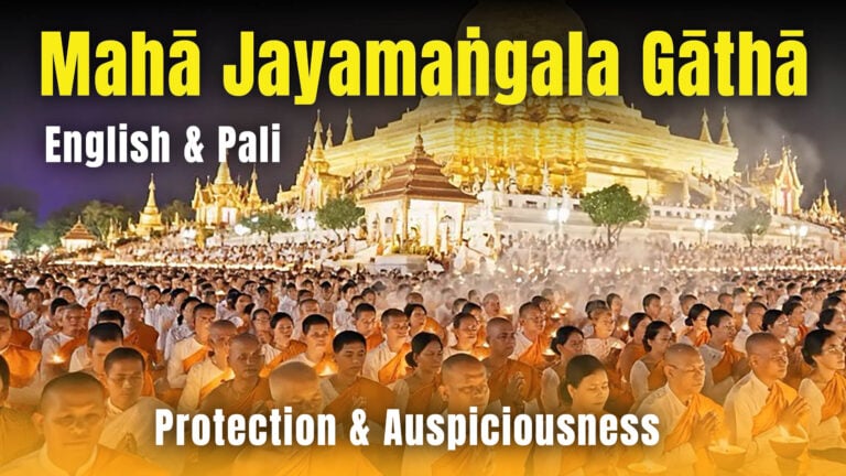 SPECIAL VIDEO for SAGA DAWA! Mahā Jayamaṅgala Gāthā | Protection & Auspiciousness | English + Pāli