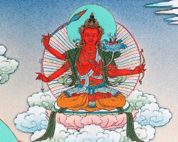 Manjughoṣa Prajnavardhani Manjushri Red Padma FamilyBuddha Weekly