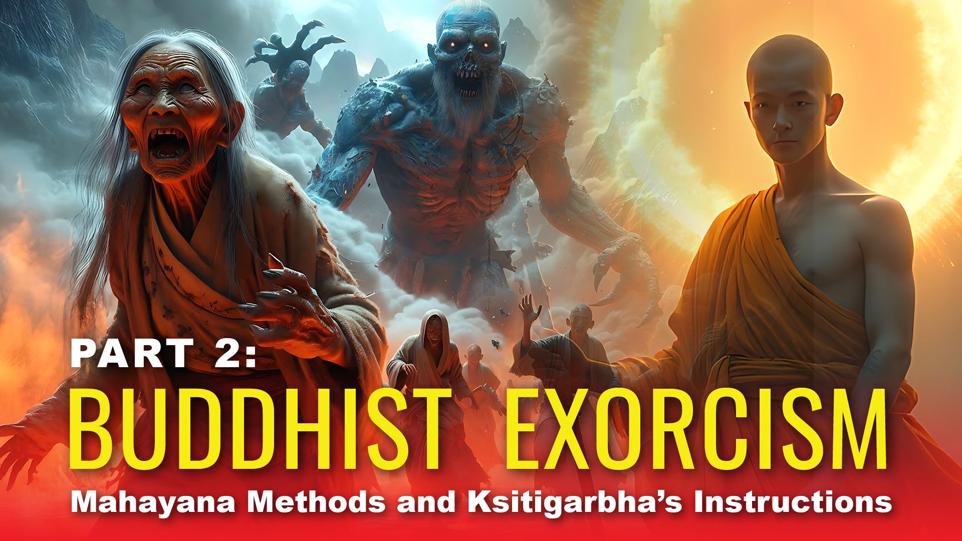Video: Buddhist Exorcism: Kshitigarbha's Instruction: Demon Hunters Part 2 with Dharanis and Mantras 1 Part 2 NEW