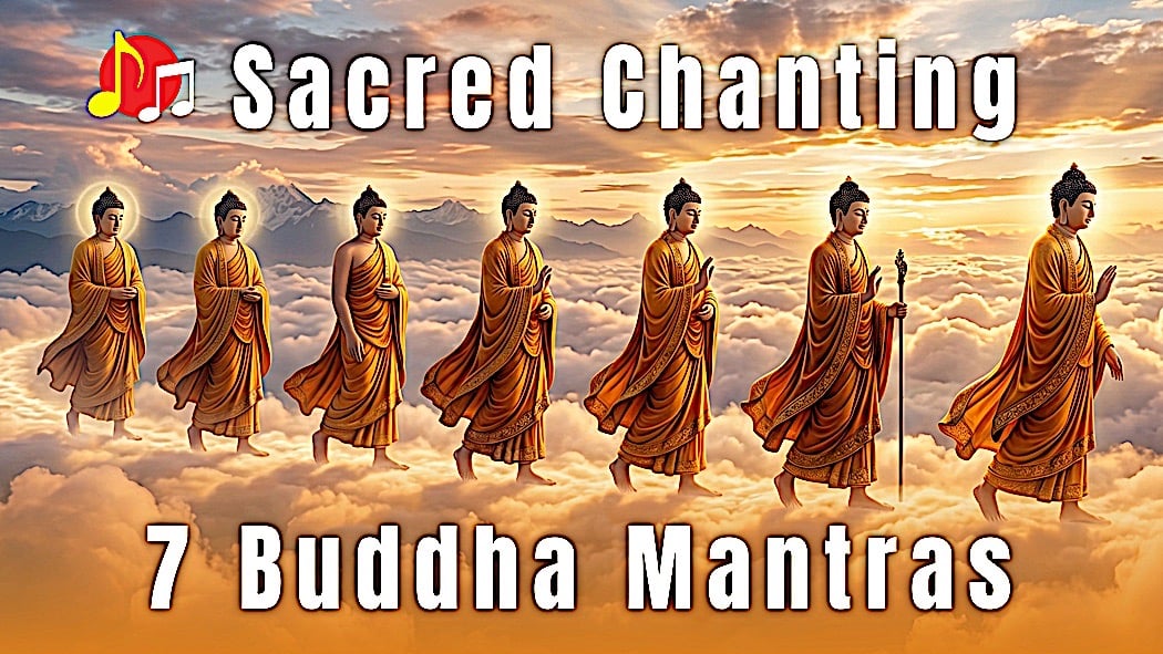 Seven Successive Buddhas, the Saptabudddhaka, Sacred Sanskrit Chanting: 7 Buddha Mantras of Saptabuddhaka Official MV: 18 Benefits, 7 Buddhas