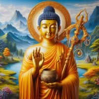 Sage of the Shakyas Shakyamuni yellow 7